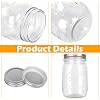 Mason Jar Einmachgläser 490 Ml – 6er Pack Mit 2-teiligen Deckeln, Luftdicht Für Overnight Oats & Einlegen