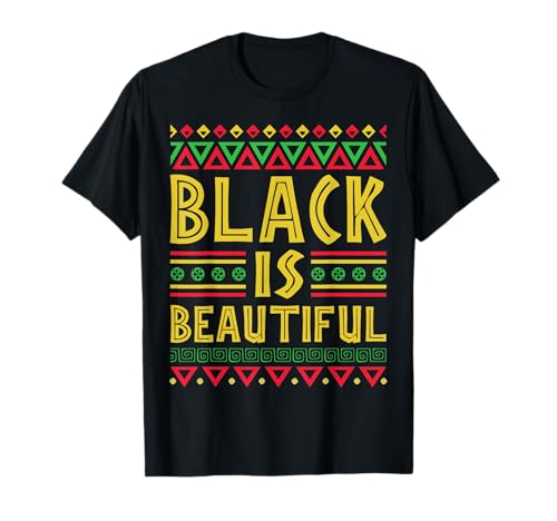 Black Pride product Gift Black is Beautiful African Design T-Shirt