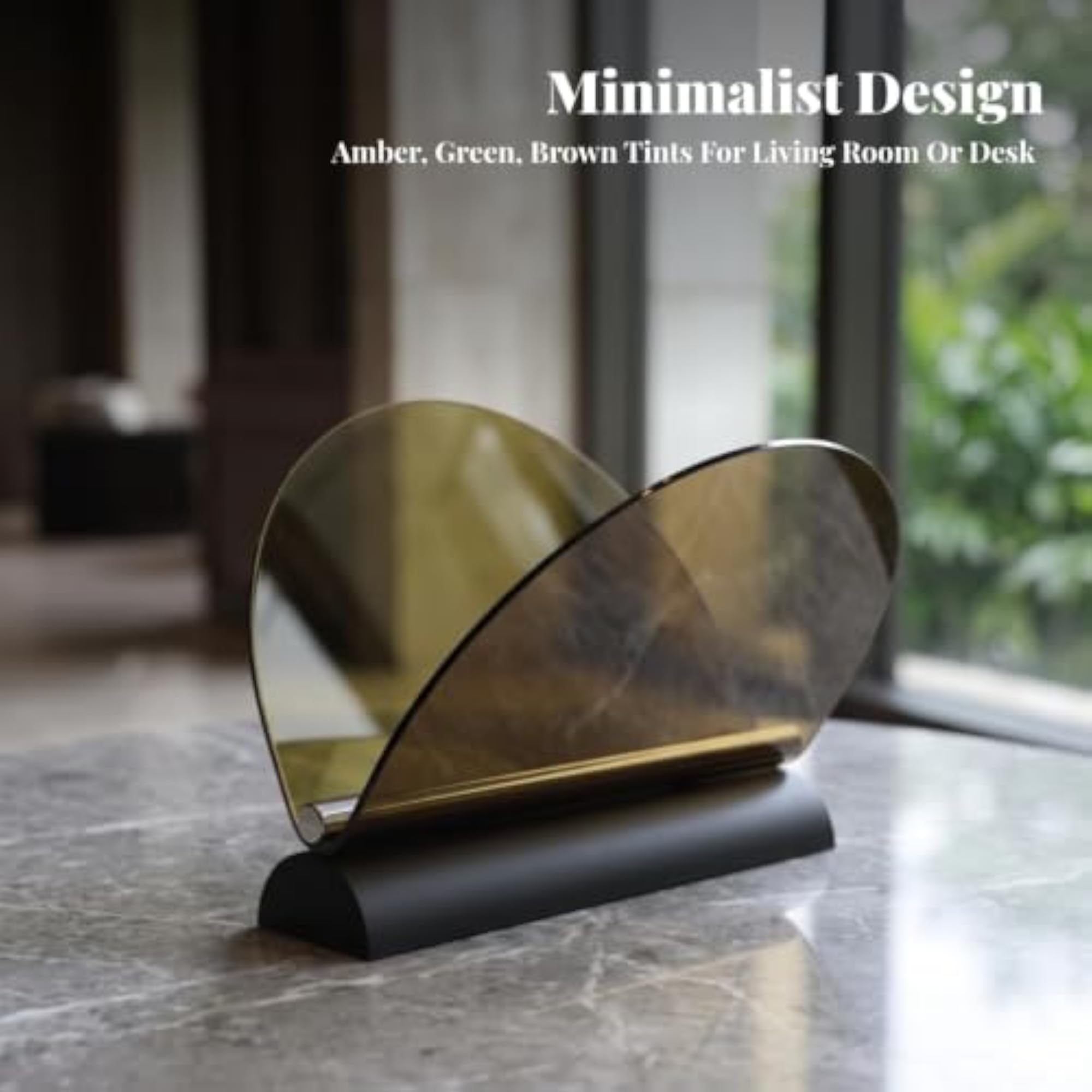 Translucent Acrylic Magazine Rack, Modern Design