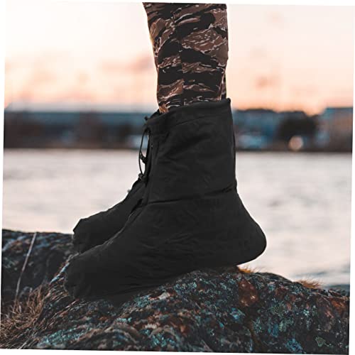 Toddmomy par de cubrezapatos negros XL para actividades al aire libre, lluvia y ciclismo miniatura 4