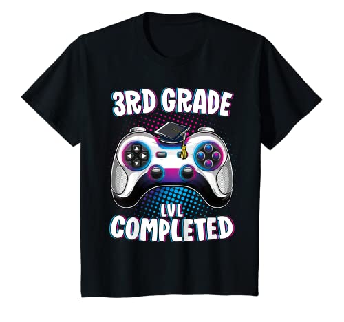 Youth 3rd Grade Graduation Shirt Boys Kids Gamer Graduate T-Shirt