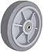 RWM Casters Performance TPR Rubber Wheel, Roller Bearing, 600 lbs Capacity, 8" Wheel, Dia, 2" Wheel, Width, 2-7/16" Plate Length