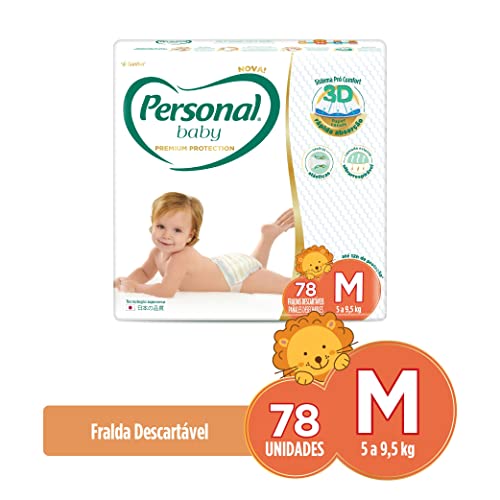 Fralda Baby Premium Protection Média,78Pads, Personal