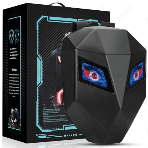 19-Inch LED Waterproof Motorcycle Backpack, Laptop Bag, Helmet Bag, LED Hard Shell, Custom Screen, Cycling/Camping2