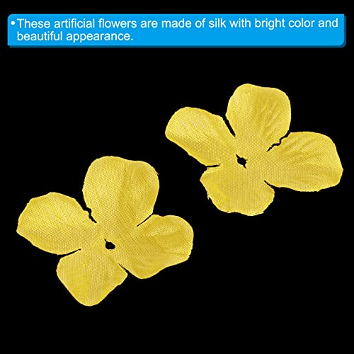 PATIKIL Artificial Flower Petals, 500Pcs Fake Flowers Silk Petal Decoration Supplies for Wedding Decor Bridal Party Event Yellow - Image 4