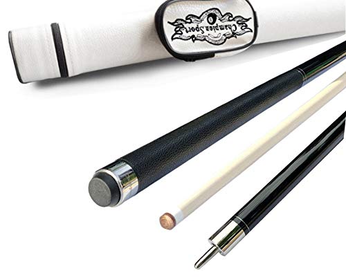 Champion Dragon Pool Cue Stick with Predator Uniloc Joint, Low Deflection Shaft, Black or White case, Retail Price: $295.55 (12.5mm, Black cue 20oz with a White case)