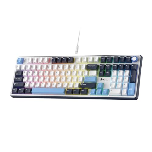 Amazon | RK ROYAL KLUDGE X104 フルサイズメカニカルキーボード、有線
