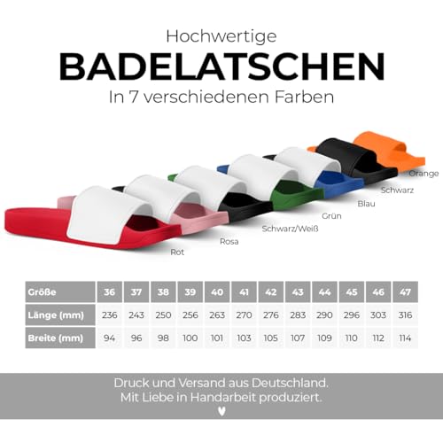 Prozente Momente Selbst die Verwirrung ist verwirrt Badelatschen | Slipper | Schlappen | Hausschuhe | Pantoletten | Unisex | Lustige Sprüche | Party | rutschfest | Schwarz | Größe 39