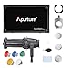 Aputure Spotlight Mount 26° Lighting Modifier with Interchangeable Projector Len and 3 GOBO for Aputure 120D Mark 2 120D LS C300D and Other Bowen-S Mount Light, Including PERGEAR Soft Diffuser