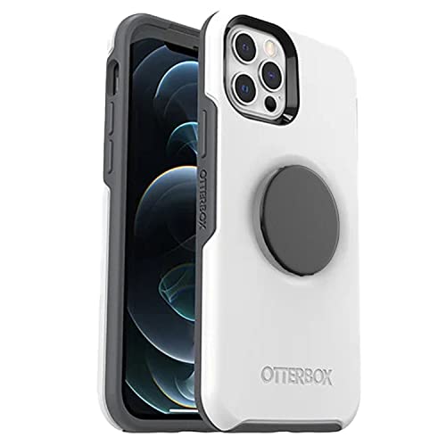 Coque iPhone 12 OtterBox Pop Symmetry Polar Vortex avec grip amovible Poptop noir