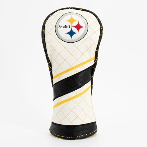 Team Golf NFL Pittsburgh Steelers Quilted Fairway Headcover (Striped)