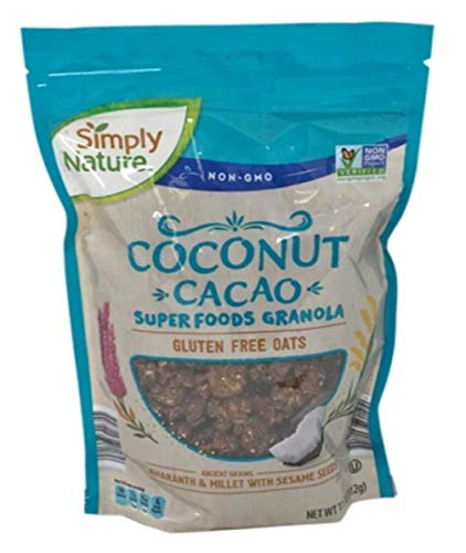 Simply Nature Coconut Cacao Super Foods Granola