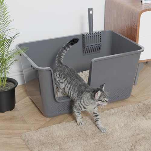 Arenero para Gatos Grande 4-Pack con Pala Gris miniatura 5