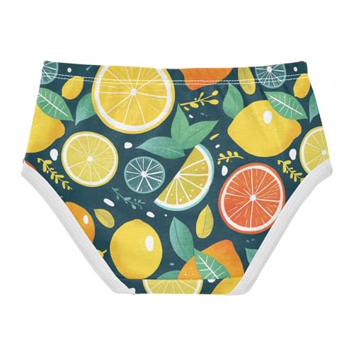 Wusikd Lemons Girls' Underwear Cotton Oranges Limes Girls Briefs Soft Toddler Underwear 2T2