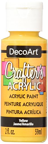 DecoArt 59 ml Crafters Acrylic, Yellow