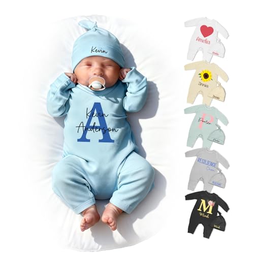 Custom Personalized Baby Newborn Coming Home Outfit with Nam