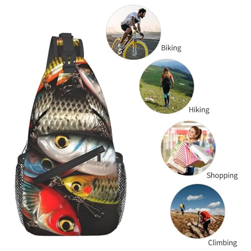 Bolso cruzado deportivo tipo bandolera negro miniatura 6