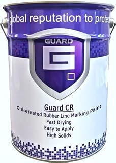 Guard CR - Chlorinated Rubber Line Marking and Swimming Pool Paint Fish Pond - 5 Litres Multiple Colours (Black)