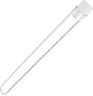 16x150mm PS Test Tubes, With 16mm Flange Cap, Natural (Pack 10) Karter Scientific 401K2