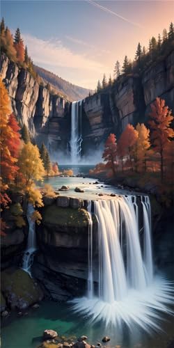 Kit complet peinture diamant 5D montagne aux finitions cristal étincelantes