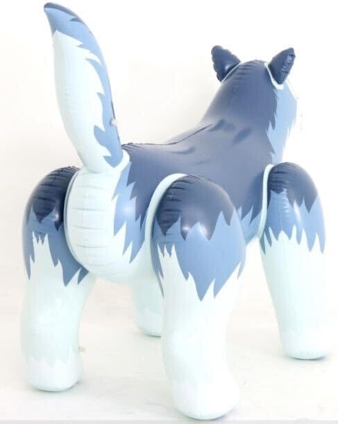 アザラシ ブルー ツヤあり フロート 空気ビニール風船 浮き輪 レア