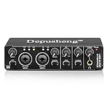 interfaz de sonido usb La tarjeta de sonido de grabación profesional se puede grabar fácilmente a través de la interfaz USB conectada a la computadora a través de la línea USB2.0. Admite la tasa de muestreo de análisis de alto nivel de 24 bits/192Hz y se transmite a su computadora con un retraso ultra bajo.