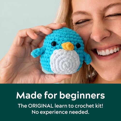 Image of The Woobles Beginner Crochet Kit with Scissor - Pierre the Penguin