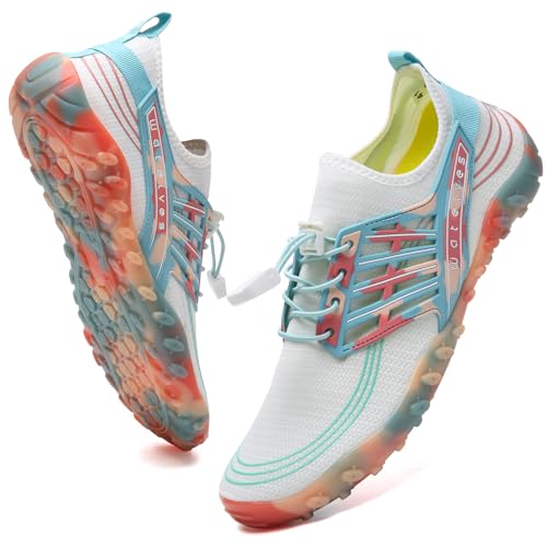 Image of WateLves Water Shoes Mens Womens Barefoot Beach Swim Shoes Quick-Dry Aqua Socks Pool Shoes for Surf Yoga Water Aerobics