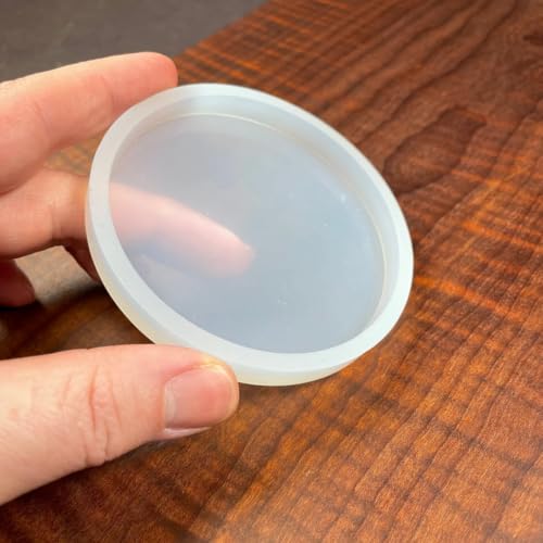 Image of R H Lifestyle Silicone Moulds Round Resin Art Mould Coaster Mould for Resin Art Epoxy Casting Mould Tray Photo Frame Mold Resin Coaster Mould Set of 4, 3 Inch