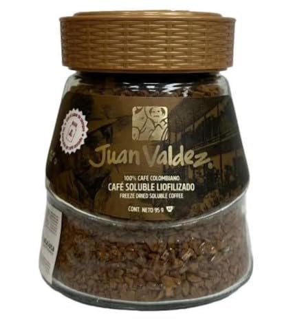 Set Café Colombiano Liofilizado Soluble J. Valdez Sabores Dulce de Leche Avellana Original y Descafeinado - Pack de 4