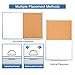 Magnetic White Board and Cork Board Combo, 36 X 24 inches Whiteboard Bulletin Combination Board, Wall Mounted Dry Erase Message Board for Home, School and Office