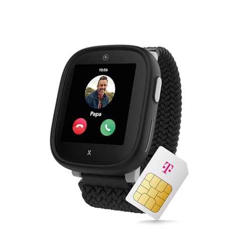 Xplora X6 Play Smartwatch Schwarz für Kinder I mit GPS-Tracker & SOS-Taste I inkl. Mix&Match Wechselzubehör I Kids Watch mit Kamera & Schrittzähler I Telefonuhr I Amazon Gutschein bei SIM-Aktivierung