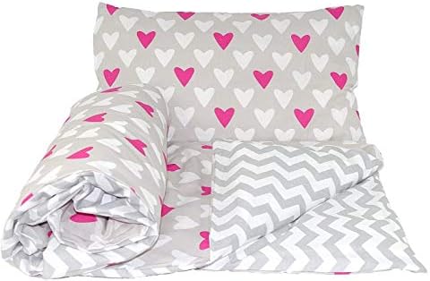 Little Rainbow Reversible 2pcs Baby Bedding Set Duvet/Quilt Cover + Pillowcase (120x90cm for cots and cotbeds, 12), Cotton, 2 Count (Pack of 1)