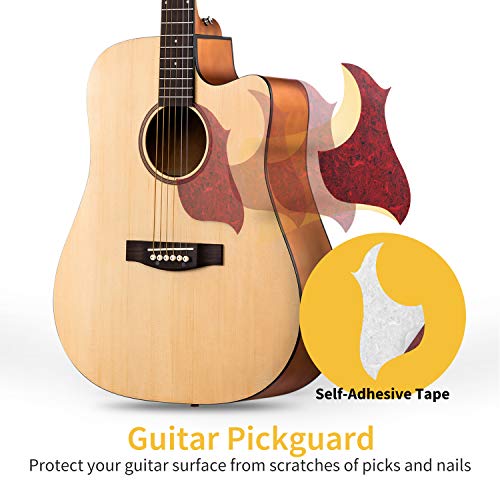 Donner Guitare Acoustique 4/4 Guitare Folk pour Adulte Débutant Guitare Kit 41 Pouces Avec Sac Corde Accordeur Capo(Naturel) - Les Beatles, Paul McCartney, John Lennon, RIngo Starr, George Harrison Donner Guitare Acoustique 4/4 Guitare Folk pour Adulte Débutant Guitare Kit 41 Pouces Avec Sac Corde Accordeur Capo(Naturel) – Image 4