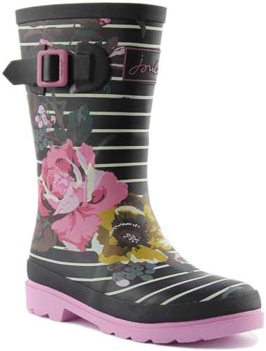 Botte de pluie Joules JNR Welly Print avec semelle crantée antidérapante pour femme