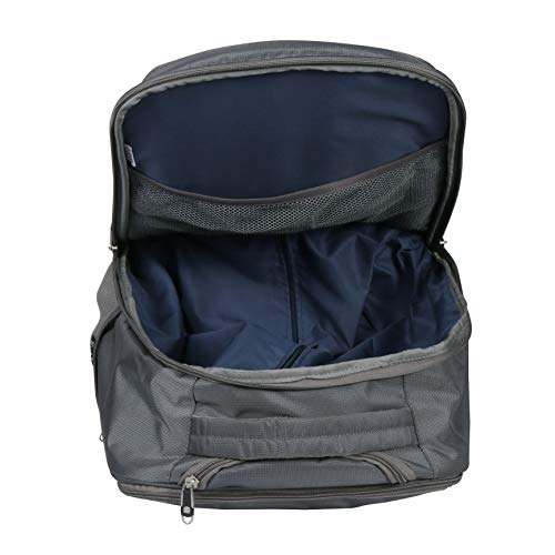 Image of Trolley Backpack with Wheels | Laptop Backpack for Men | Rolling Bag for Travel | Polyester Carry -On for Travel, Office, Camping, Offical Trips | Water Resistant(40L, Grey)