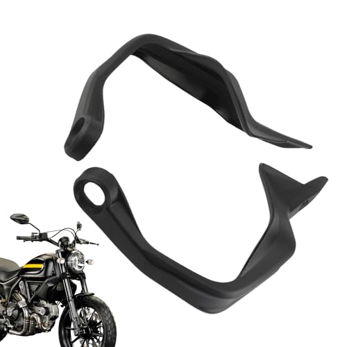 Protège-mains moto tout-terrain et route multifonctions noirs