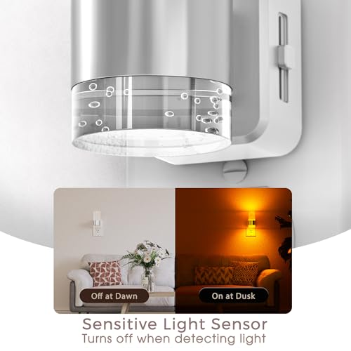 Image of Briignite Night Light, 2 Pack Dimmable Night Lights Plug into Wall