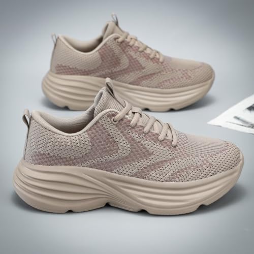 Image of WJA Men's Non Slip Walking Shoes Lightweight Breathable Casual Running Shoes Fashion Sneakers Mesh Workout Sports Shoes
