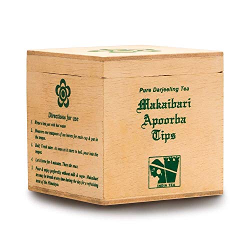 Image of Makaibari Elixir Organic Whole Leaf Green & Black Tea Chestlet | 100 Gm X 2 | USDA Organic Certified Darjeeling Tea