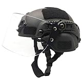 Mit diesem Helm sehen Sie nicht nur wie ein moderner taktischer Fahrer aus, er bietet Ihnen auch einen bequemen Kopfschutz und eine stabile Plattform zum Anbringen von Helmzubehör wie Taschenlampen, Laser, Digitalkameras, Visier, COMs-Headset und sogar Nachtsicht Brille ... etc!