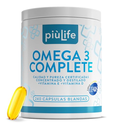 Omega 3 IFOS Certificado Con Vitamina D3 2000 UI...