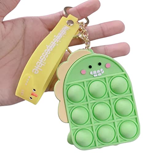 Image of AUGEN Cute Pop It Coin Purse Pouch Keychain For Gifting With Key Ring Anti-Rust (Pack Of 1)