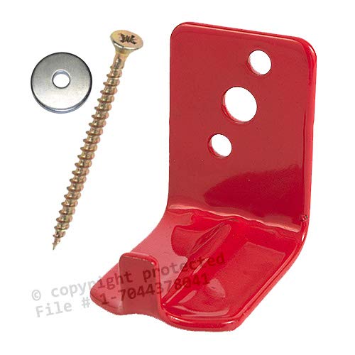 (Lot of 10) Fire Extinguisher Bracket, Wall Hook, Mount, Hanger, Universal for 10 to 15 Lb. Extinguishers WITH SCREWS and WASHERS