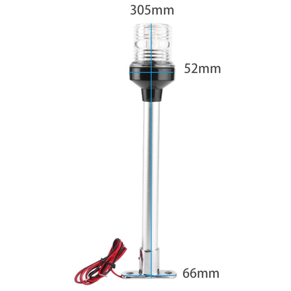 2X 12-24V Impermeabile Marine Boat Sailing Light Lampada Yacht Luce di Ancoraggio di Poppa Luci di Navigazione Un LED Luce per Barca Un 360 Gradi