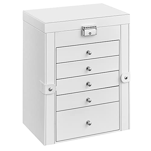 SONGMICS Scatola Portagioie Grande, Porta Gioielli...