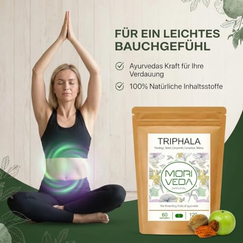 MoriVeda Triphala Presslinge 1000mg 120 Stk. - Ayurveda – Ansicht 2