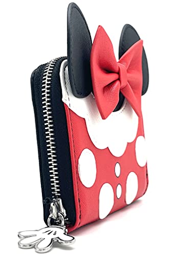 Loungefly X LASR Exclusive Disney Minnie Mouse Dress Zip Wallet - Fashion Cosplay Disneybound Cute Wallets2