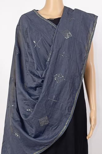 Chandrakala Cotton Blend Dupatta for Women, Shawl Scarf Wrap Chunni (D286-P)3