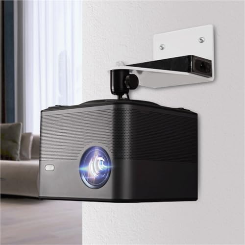 Support mural pour projecteur en alliage d'aluminium blanc